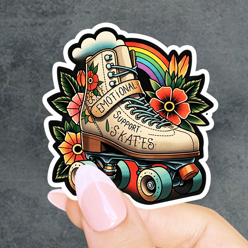 Emotional Support Skates Sticker