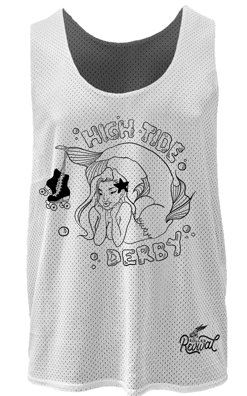 High Tide Mens Reversible Black/White Scrimmage Jersey