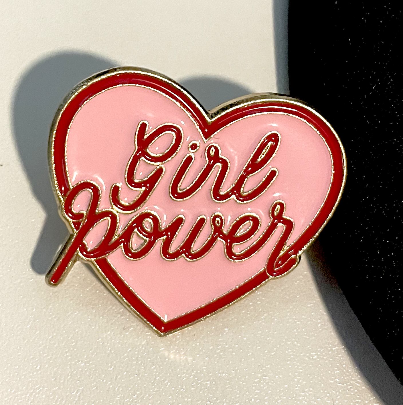 Girl Power Enamel Lapel Pin