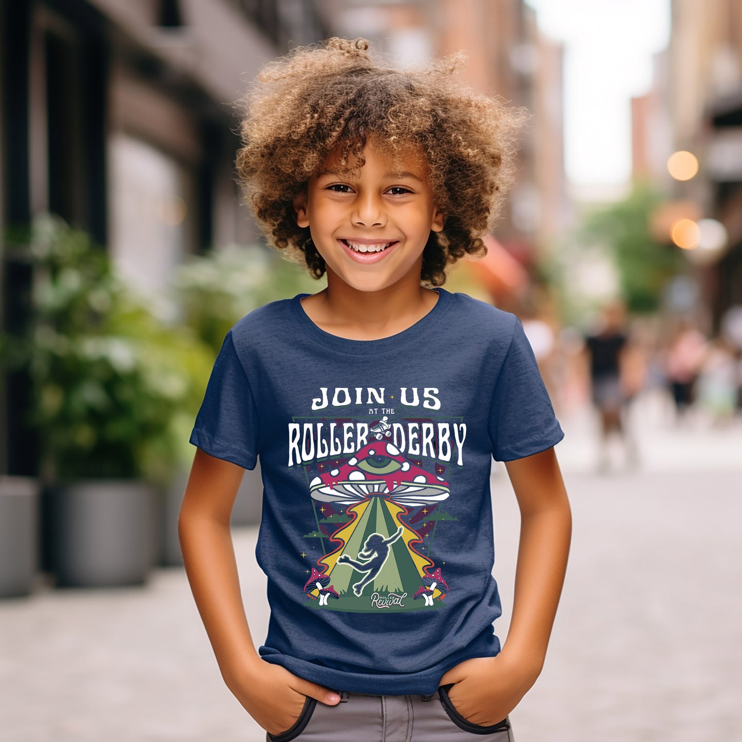 Join Us at the Roller Derby Short-Sleeve Youth Unisex T-Shirt