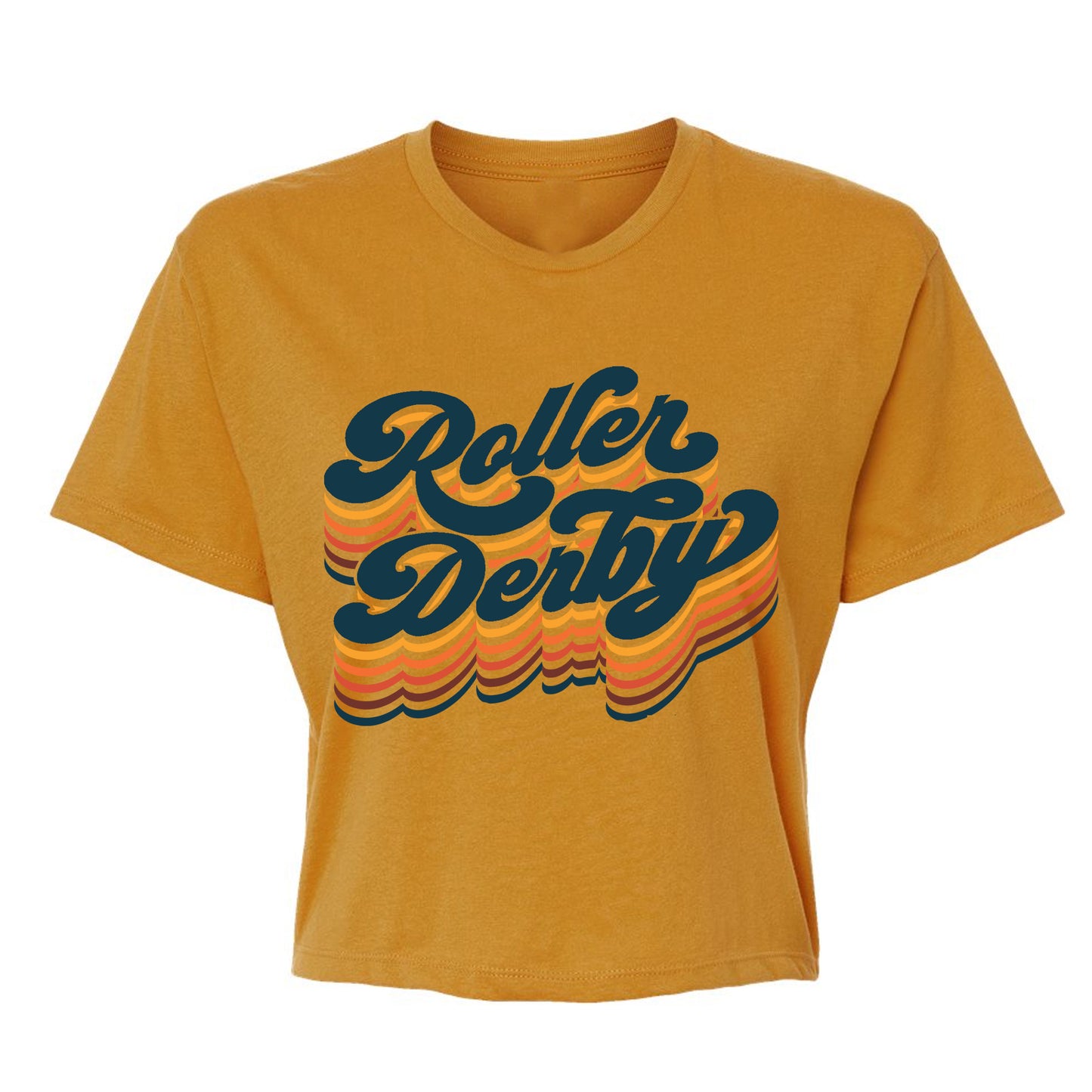 Dropping Vibes Roller Derby Crop Top