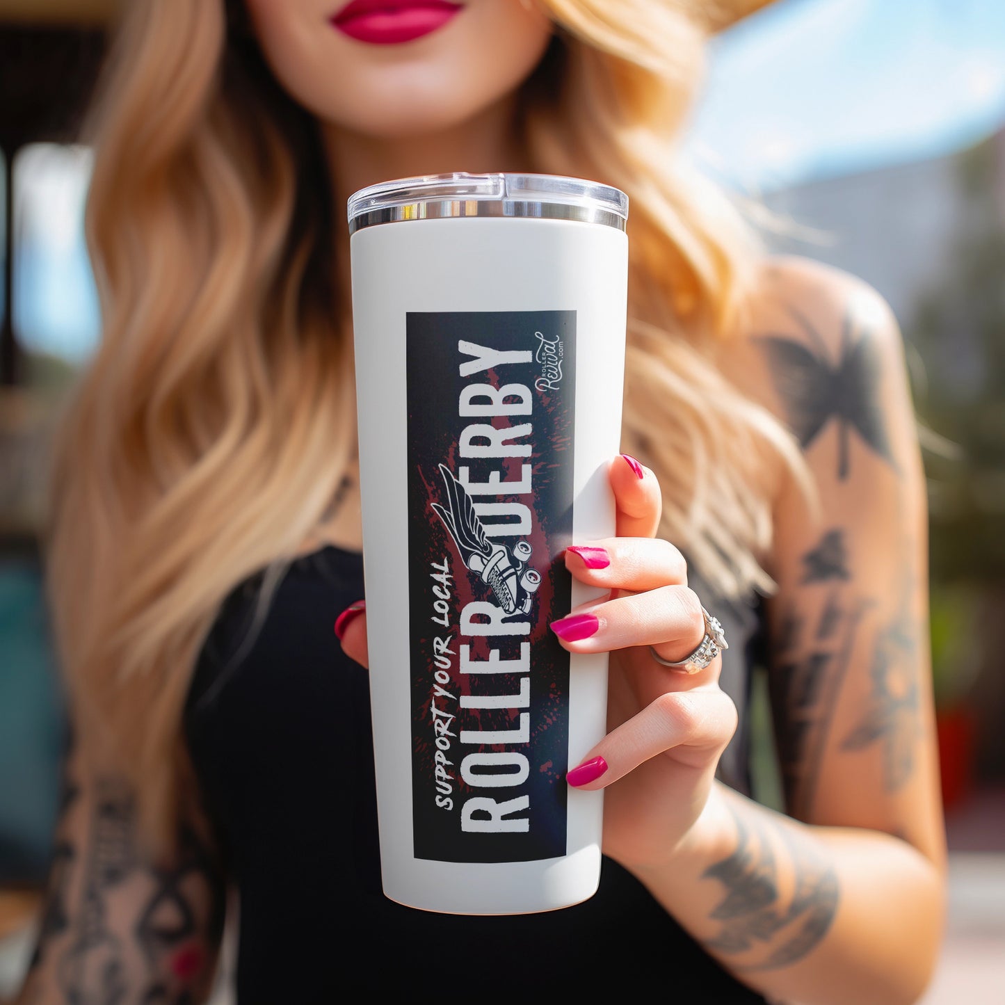 Support Your Local Roller Derby Bumper Sticker