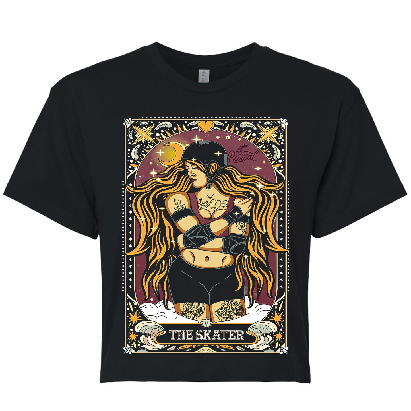 The Skater Short-Sleeve Crop Top T-Shirt