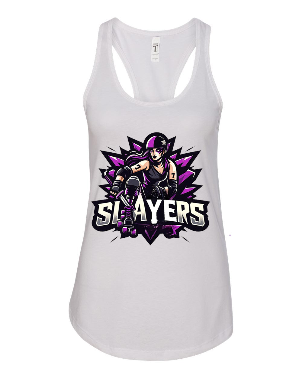 Slayers White Racerback Tank Top
