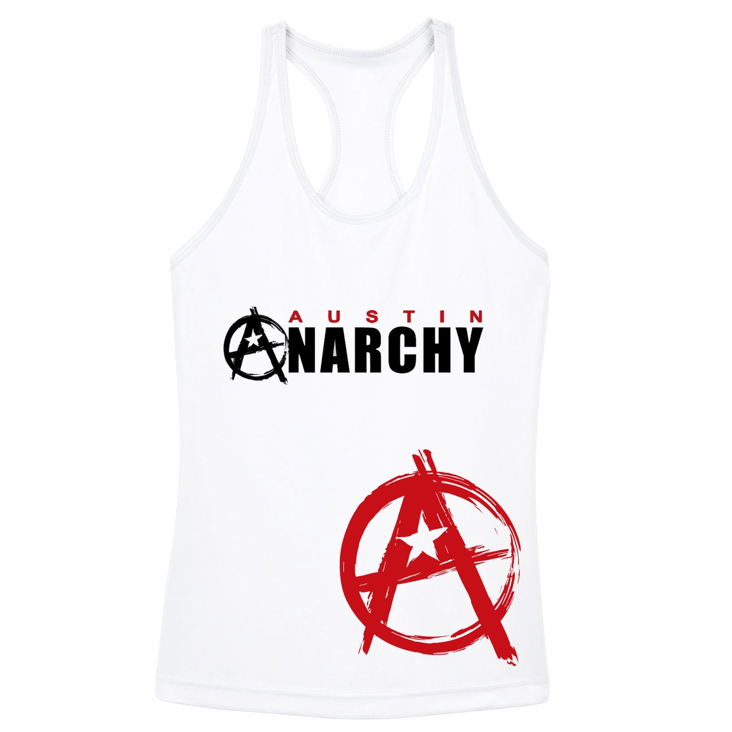 Austin Anarchy Ladies Racerback Performance Tank Top
