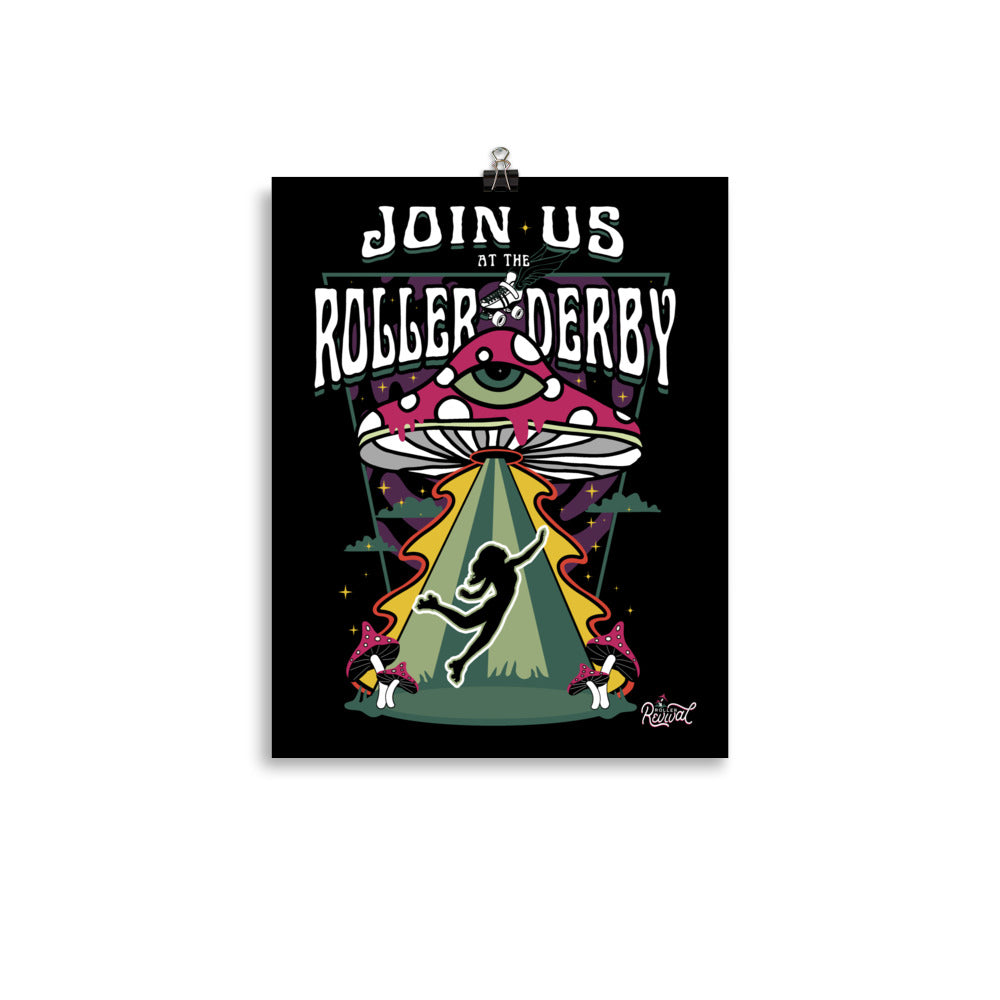 Join Us at the Roller Derby Poster