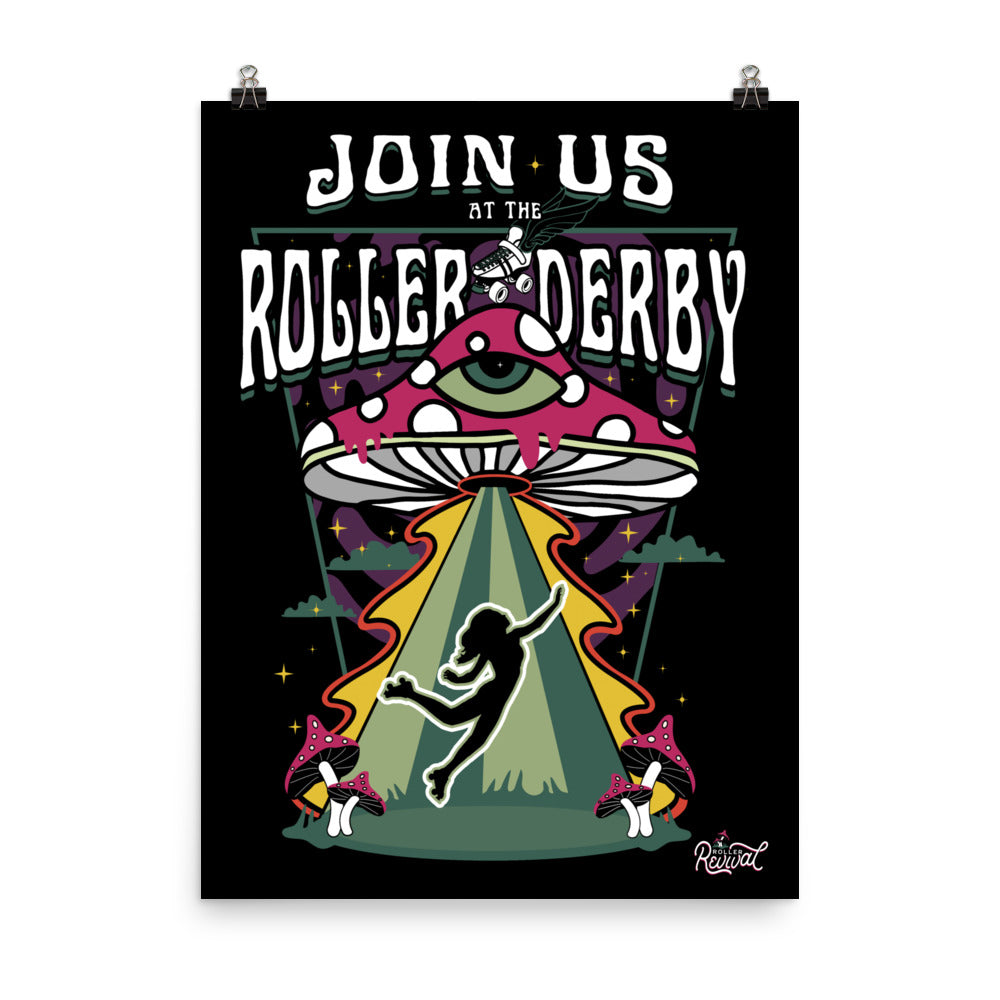 Join Us at the Roller Derby Poster