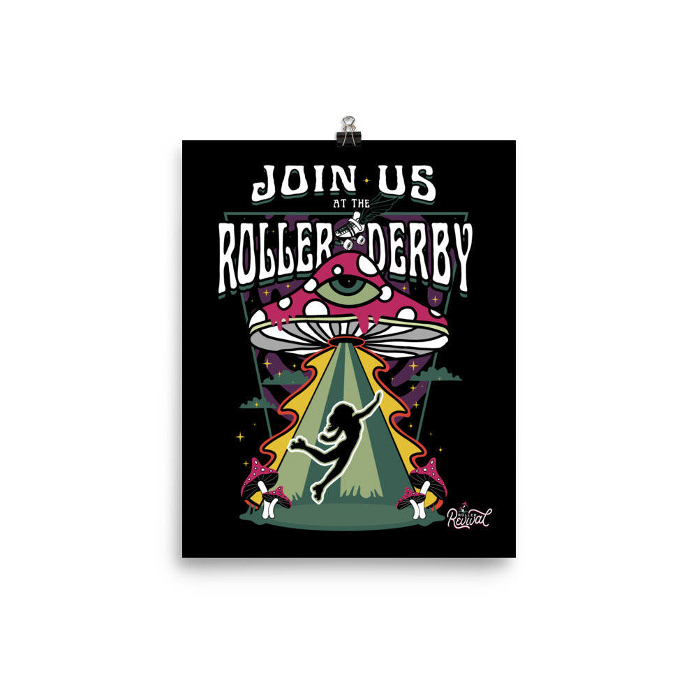 Join Us at the Roller Derby Poster