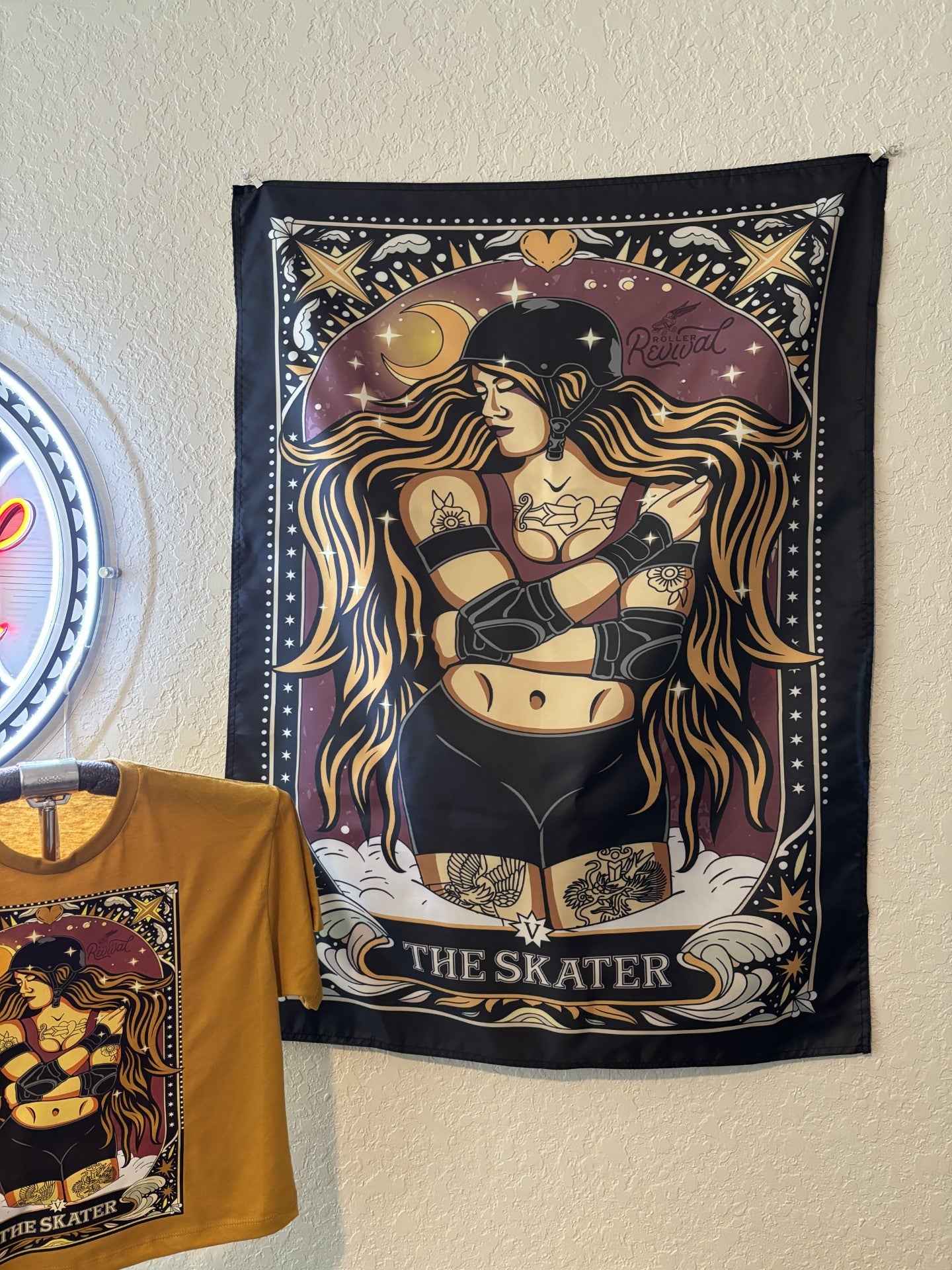 The Skater Tarot Card Tapestry