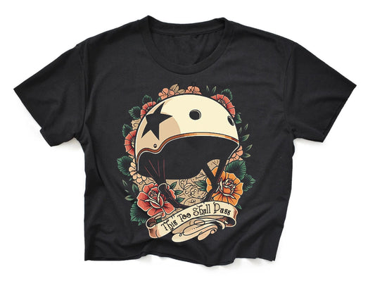 This Too Shall Pass Roller Derby Crop Top