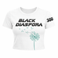 Black or White Ladies Performance Crop Tee