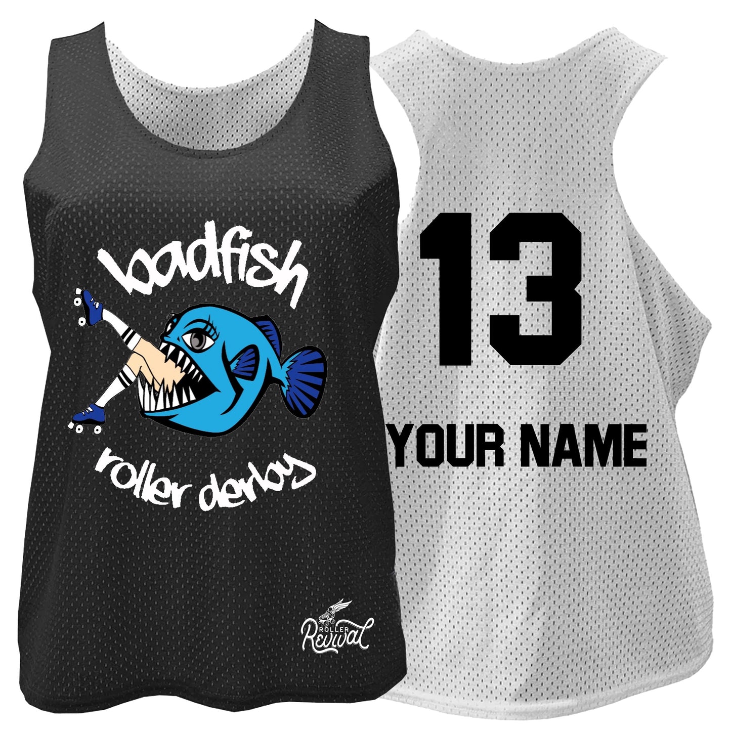 Badfish Ladies Reversible Black/White Jersey