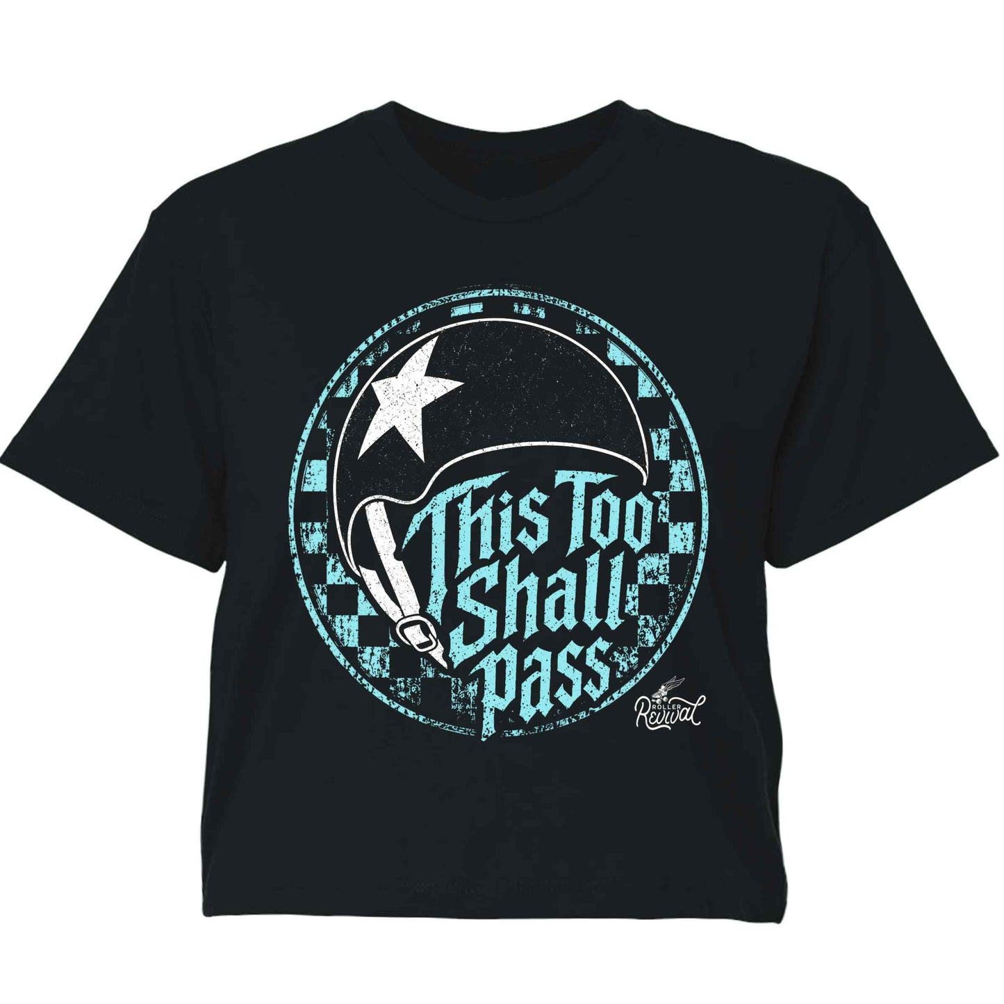 This Too Shall Pass Black Crop Top