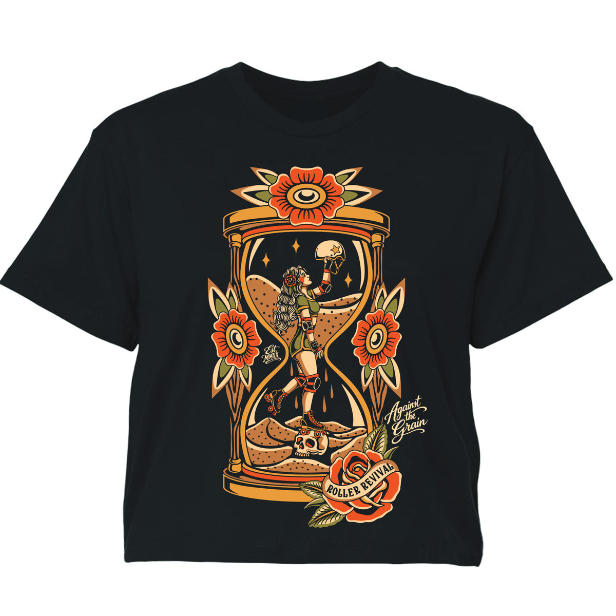 Against the Grain Black Crop Top