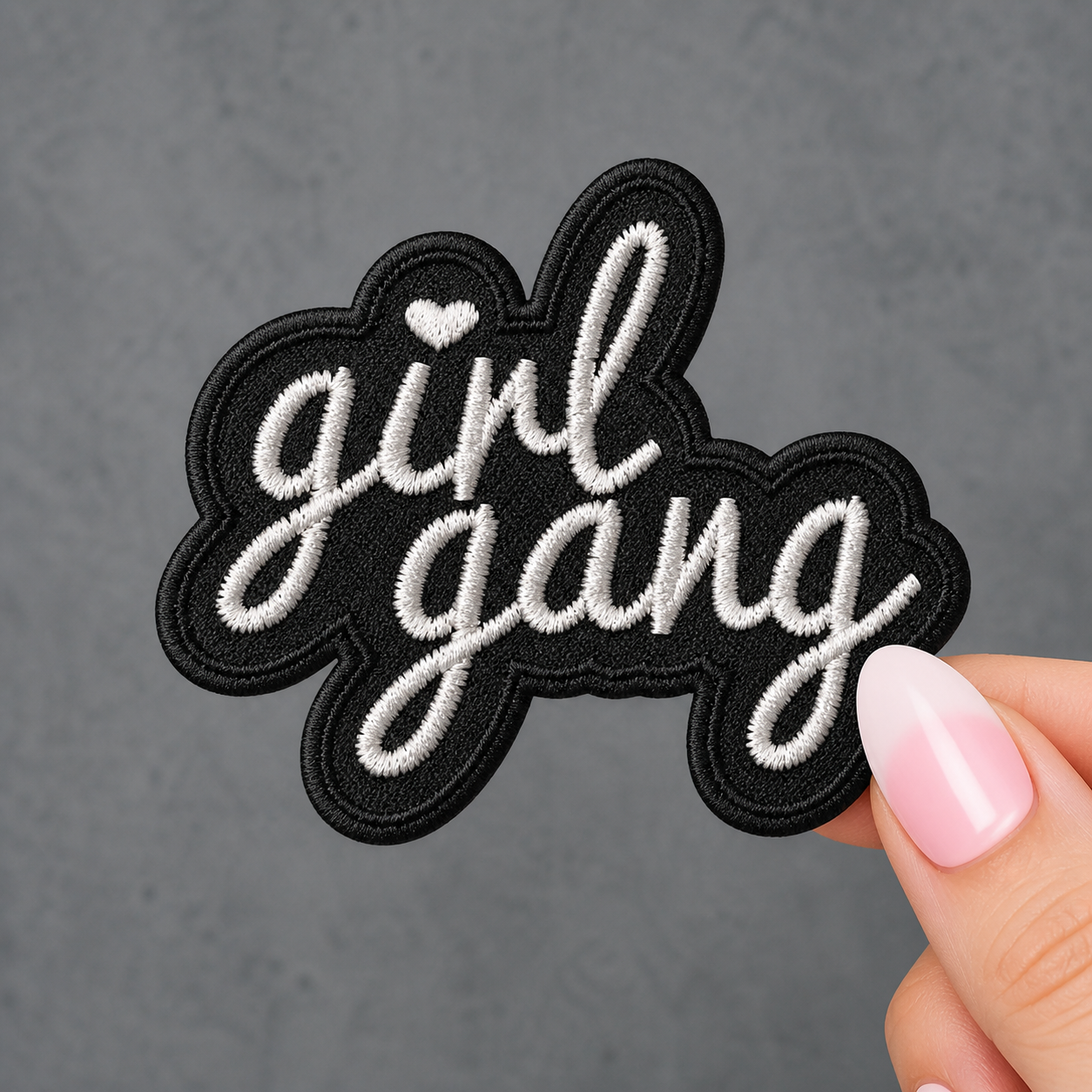 Girl Gang Black and White Patch