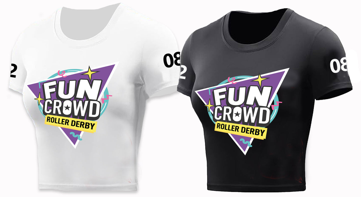 Fun Crowd Ladies Performance Crop Tee