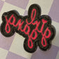 Girl Gang Black and Pink Patch