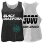 Black Diaspora Ladies Reversible Black/White Mesh Scrimmage Jersey