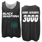 Black Diaspora Mens Reversible Black/White Mesh Scrimmage Jersey