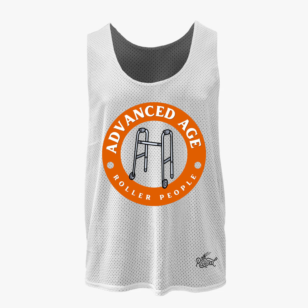Advanced Age Mens Reversible Black/White Mesh Scrimmage Jersey