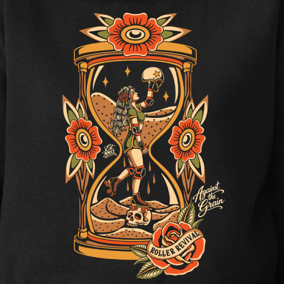 Against the Grain Crop Hoodie Sweatshirt