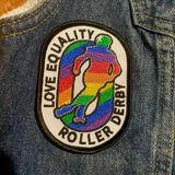 Love, Equality, Roller Derby Embroidered Patch