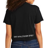 Retro Roller Derby Black Crop Top