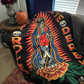 Santa Muerte Throw Blanket