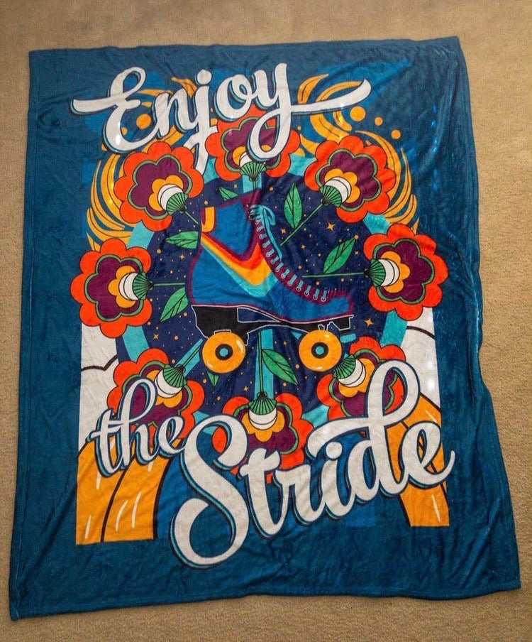 Enjoy the Stride Throw Blanket