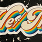 Retro Rainbow Pronoun Stickers
