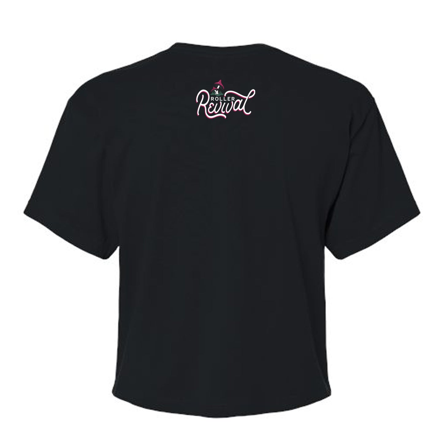 Join Us at the Roller Derby Black Crop Top