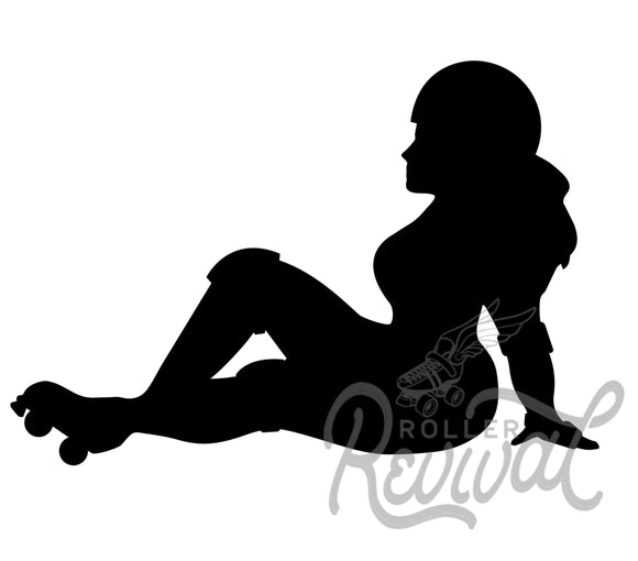 Mudflap Trucker Roller Derby Skater Decal